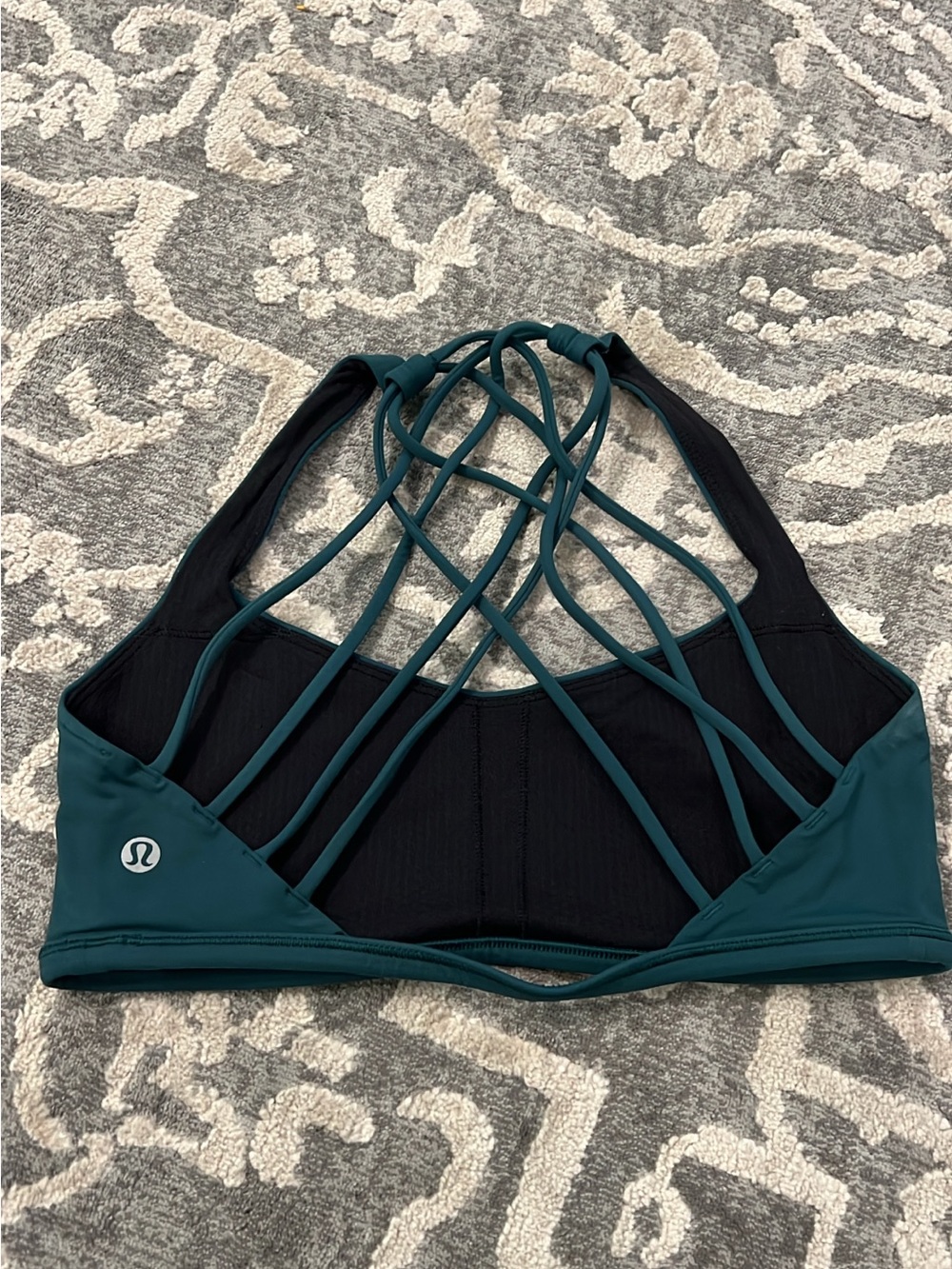 lululemon athletica Deep Teal Strappy Sports Bra